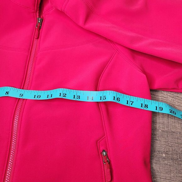 LL Bean Pathfinder Softshell Jacket Pink Womens Small Athletic Gorpcore Zip Up - Picture 13 of 15